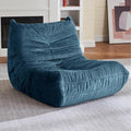 HABUTWAY Bean Bag Chair, Giant Bean Bag Chairs for Adults, Bean Bag Sofa with Filler Faux Fur, Memory Foam Bean Bag Couches Fireside Lazy Sofa for Living Room, Bedroom, Office (Navy Blue)