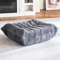 HABUTWAY Bean Bag Ottoman,Foot Rest,Fireside Chair Memory Foam Lazy Bean Bag Sofa for Living Room,Bedroom,Dorm,Office (Ottoman-Grey)