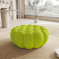 WJShome Bubble Couch,42" Modern Curved Sofa, Morden Lazy Floor Sofa, Memory Foam Bean Bag Floor Couch Lounge Chair for Living Room, Office, Apartment (Lemon Green)