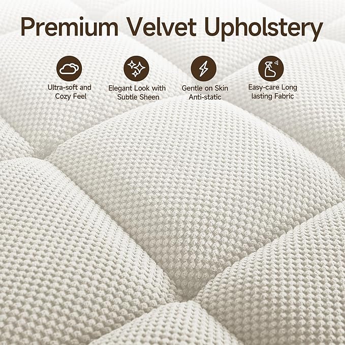 41.7" Oversized Chaise Lounge Chair Indoor, Boucle Upholstered Sofa Bed with Adjustable Backrest, Deep Seat Reading Chair, Sofas Couches for Living Room, Storage, Cup Holders & 360° Swivel Side Table
