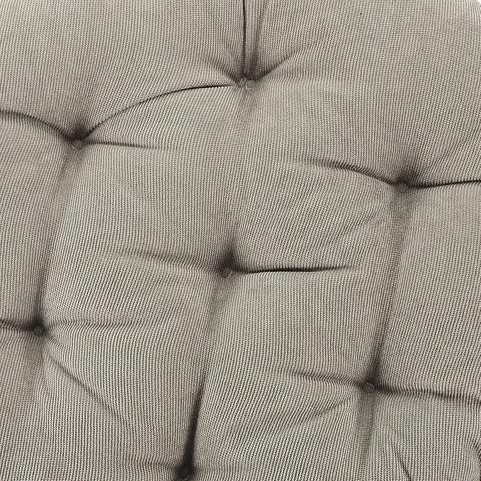 Floor Cushion Seat Pad, Corduroy Meditation Pillow 42cm Diameter Thick 6-8cm, Charcoal Gray Plush Cushion for Yoga, Living Room, Outdoor Seating, Adult Floor Mat