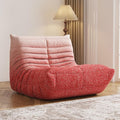 Bean Bag Chair, Fireside Chair, Large Bean Bag Chair for Adults, Bean Bag Chairs for Teens with High-Resilience Foam, Non-Slip Base Floor Lounge Sofa,Living Room (Gradient White-Pink, Single)