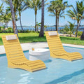 Homenjoy HDPS Pool Lounge Chairs Set of 4, Use in Pools Lounge Chairs up to 10-Inches of Water, Chaise Chairs with Headrest, Lounge Chair Outdoor, Fade-Resistant Pool Lounger for Deck