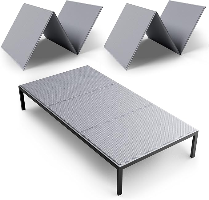 SAKSUN Bunkie Board Twin 38x75'' 2-Pack: Breathable & Moisture Resistant Boards for Bed Frame - Heavy Duty Low Profile Bed Support Board Twin Box Spring Supplement, Noise Minimizing