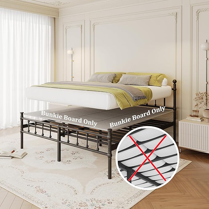 VTWAZAST Bunkie Board King Size, Bed Support Under Mattress, Low Profile Bed Board, Light and Thin, Breathable, Noise Minimizing, Moisture Resistant Bunkie Boards