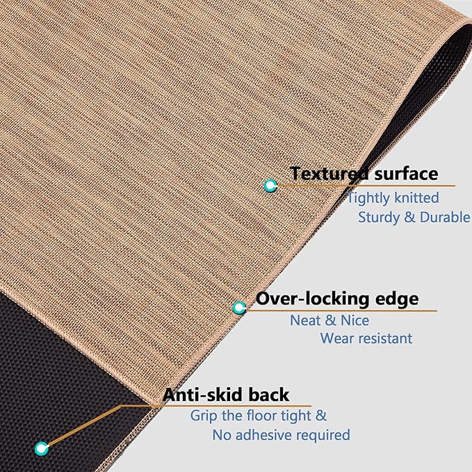 Chair Mat for Hardwood Floor, 48" x 36" Heavy Duty Office Chair Mat for Rolling Chairs, Anti Slip, Computer Chair Desk Mat, Floor Protector for Home Office