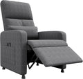 GarveeHome Power Recliner Chair, Adjustable Electric Recliner Ergonomic Overstuffed Single Sofa, Tall Back, Padded Seat, 2 Side Pockets and USB Port, Home Theater Seating for Living Room