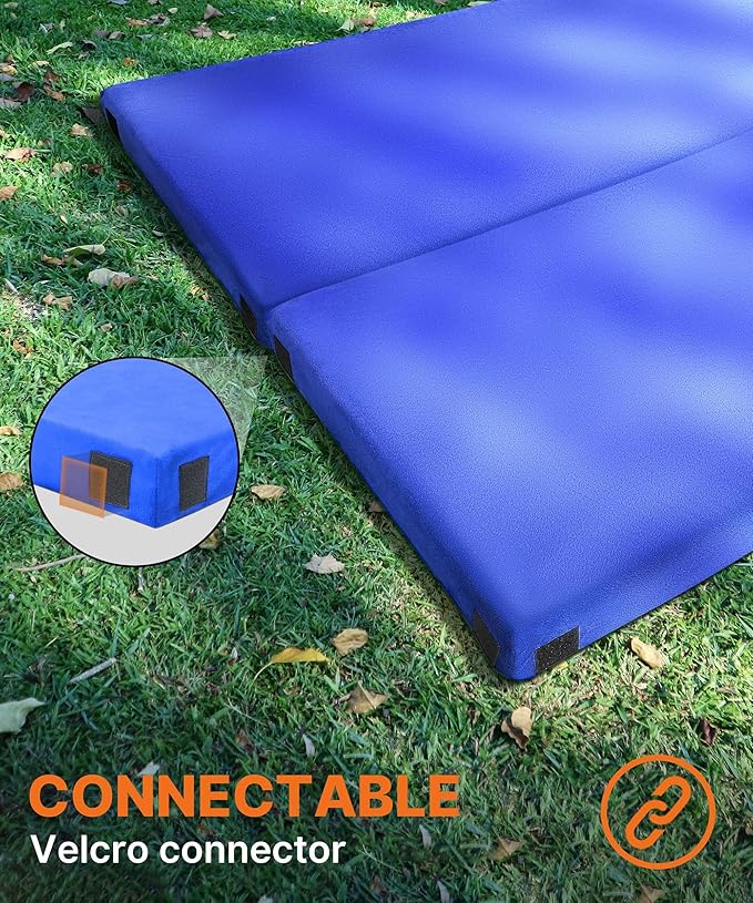 GAIALOOP 3 Inch Memory Foam Camping Mattress, Dual Layer Thick Sleeping Camp Pad for Car Tent Cot, Roll-Up Portable Glamping Floor Bed for Guests Sleepover