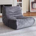 HABUTWAY Bean Bag Chair, Giant Bean Bag Chairs for Adults, Bean Bag Sofa with Filler Faux Fur, Memory Foam Bean Bag Couches Fireside Lazy Sofa for Living Room, Bedroom, Office (Grey)