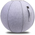 65cm Sitting Ball Chair for Office, Dorm, and Home, Pilates Exercise Yoga Ball with Cover, Lightweight Self-Standing Ergonomic Posture Activating Exercise Ball Solution with Handle and Pump