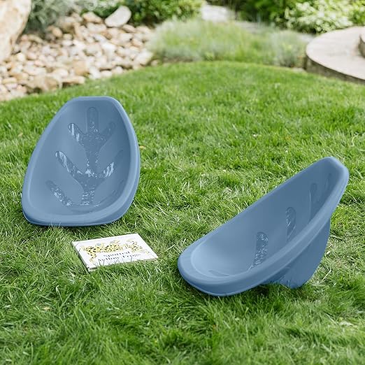 ECR4Kids Leaf Floor Seat, Rocker Chair, Powder Blue, 6-Piece