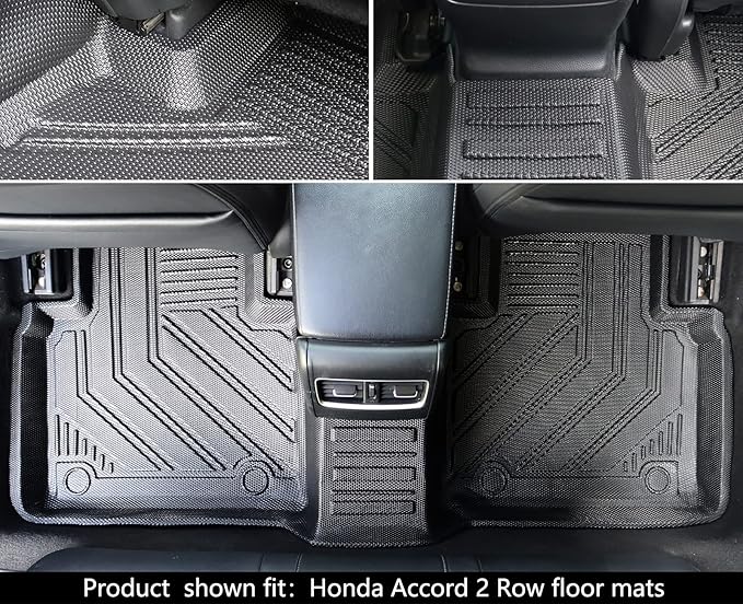 Compatible for 2018-2022 Honda Accord Floor Mats & Cargo Liner All Weather Car Floor Mats for 2018 2019 2020 2021 2022 Honda Accord Accessories