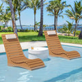 Homenjoy HDPS Pool Lounge Chairs Set of 4, Use in Pools Lounge Chairs up to 10-Inches of Water, Chaise Chairs with Headrest, Lounge Chair Outdoor, Fade-Resistant Pool Lounger for Deck