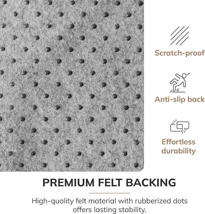 Anji Mountain Rug'd Office Chair Mat for Carpet & Hardwood Floor - Jacquard Woven Top, Anti-Slip Backing, Low Pile, Floor Protector Desk Chair Mat, Office Rugs for Rolling Chairs (40 x 54)