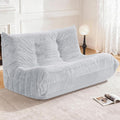Bean Bag Loveseat Chair Big Sofa Beanbag Chair for Adults Fireside Chair Bean Bag Lounger with Memory Foam Filled for Home,Apartment or Gaming Venue（LGY Plush）