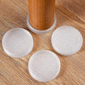GAGUIUP Clear Non Slip Furniture Pads - 2.5" Anti Slide Caster Cups, 4PCS Round Furniture Coasters for Hardwood floors & Carpet, Wood Floor Protectors for Furniture Leg, Table Chair Couch Bed Stoppers