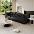 Bean Bag Chair Fireside Chair Lazy Floor Sofa, Faux Leather Giant Corner Bean Bag Sofa, High-Resilience Memory Foam Armless Foam Lounger Tatami Recliner Couch for Living Room Bedroom Dorm Office