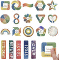 20PCS Sensory Stickers for Anxiety Relief & Mindfulness,Boho Breathing Calm Strips & Textured Fidget Stickers for Mood,Desk Fidget Tools for Classroom, Office & Mental Health
