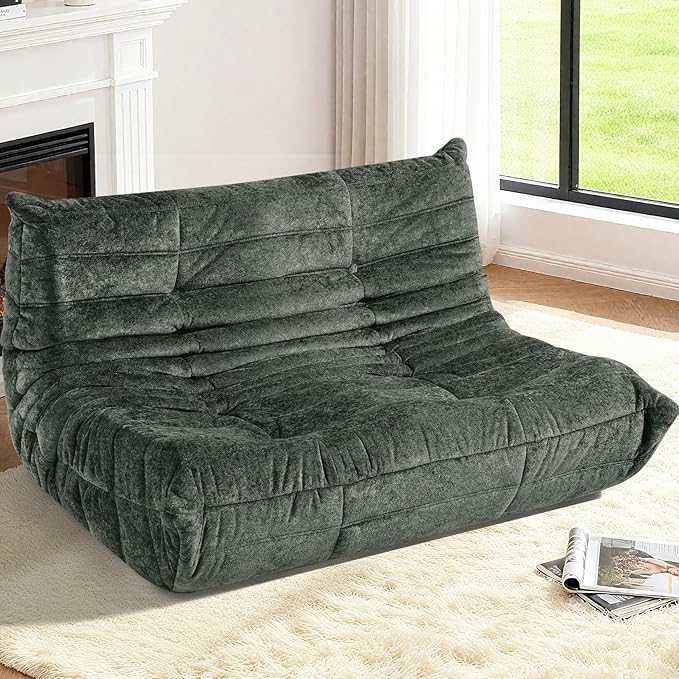 HABUTWAY Bean Bag Chair, Giant Bean Bag Chairs for Adults, 3 Seater Fireside Chair, Lazy Large Floor Bean Bag Sofa for Living Room, Bedroom, Dorm, Office (Green)