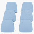 17'' x 16'' x 2.5"Thick Chair Cushions for Dining Chairs, 6 Pack WaterProof Easy Clean Kitchen Chair Pads with Ties and Non-Slip Backing - 30D High Elastic Foam Soft Kitchen Chair Cushions