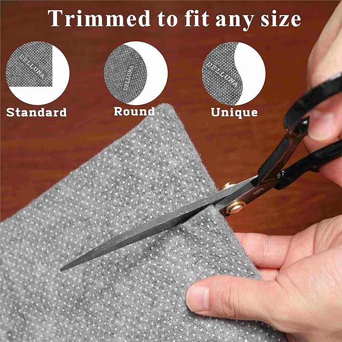 Non-Slip Area Rug Pad, 1/3" Thick Dual Surface-Felt+Rubber. 2'x6' Premium Carpet Mat - Safe for All Floors and Finishes, Adds Comfort and Protection, Extra Strong Grip - Many Custom Sizes.…