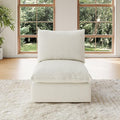 Forest aesthetics Cloud Modular Sectional, Middle Waterproof High Backrest Sectional Sofas,Down Filled Modular Couch with Removable Washable Cover for Living Room,Cream White