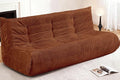 Bean Bag Chair,Giant Beanbag Chairs for Adults,Comfy Large Fireside Chair Lazy Sofa,Corduroy Bean Bag Lounger with Memory Foam Filled,Floor Sofa Couch for Home,Living Room (Brown, 3-Seater)