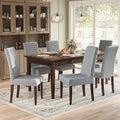 VASAGLE Dining Chairs Set of 6, Parsons Chairs with Removable Fabric Cover, High Back, for Dining Room Kitchen, Thick Seat, 22.8 x 18.9 x 39.4 Inches, Dove Gray UKDC152G16