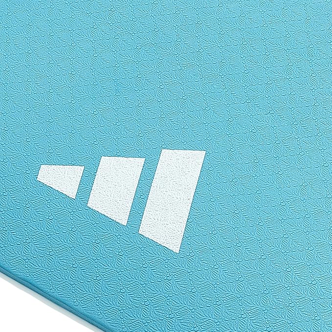adidas Yoga Mat - Eco Friendly - Non Slip, Durable Textured Surface, 8mm