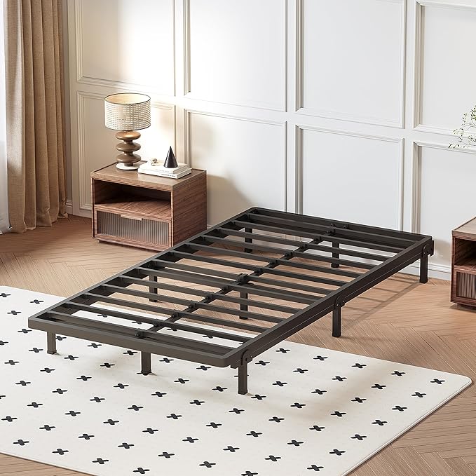 Superay 2 Inch Twin Box Spring Low Profile, Heavy Duty Metal Box Spring Bed Base, Bunkie Board Bed Slat Replacement, Mattress Foundation, Easy Assembly, Noise Free
