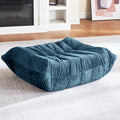 HABUTWAY Bean Bag Ottoman,Foot Rest,Fireside Chair Memory Foam Lazy Bean Bag Sofa for Living Room,Bedroom,Dorm,Office (Ottoman-Navy Blue)