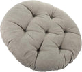 Floor Cushion Seat Pad, Corduroy Meditation Pillow 42cm Diameter Thick 6-8cm, Charcoal Gray Plush Cushion for Yoga, Living Room, Outdoor Seating, Adult Floor Mat