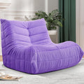 Bean Bag Chair Big Sofa Beanbag Chair for Adults Fireside Chair Bean Bag Lounger with Memory Foam Filled for Home,Apartment or Gaming Venue(Purple Teddy)