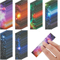 Gersoniel 36 Pcs Anxiety Sensory Stickers Strips Adhesive Textured Mental Health Calm Stickers Mindfulness Fidget Decals Stress Anxiety Relief Items for Therapy Office Desk(Galaxy Style)