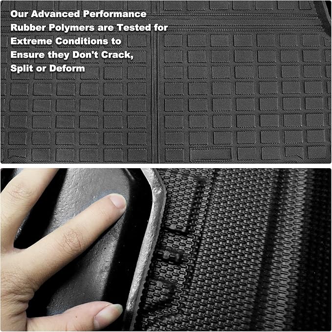 Compatible for 2018-2023 Toyota Camry Floor Mats & Cargo Liner All Weather TPE Mats for 2018-2023 Toyota Camry Accessories (Only Fit FWD & Gasoline)