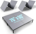 SAKSUN Bunkie Board King 76x80'' for Bedroom: Breathable & Moisture Resistant Boards for Bed Frame - Heavy Duty Low Profile Bed Support Board King Box Spring Supplement, Noise Minimizing