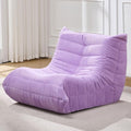 Bean Bag Chairs for Adults Giant Bean Bag Chair Memory Foam BeanBag Chair Bean Bag Sofa with Filler Faux Fur Fireside Beanbags Lazy Sofa for Living Room Bedroom Office (Purple Corduroy, Single)