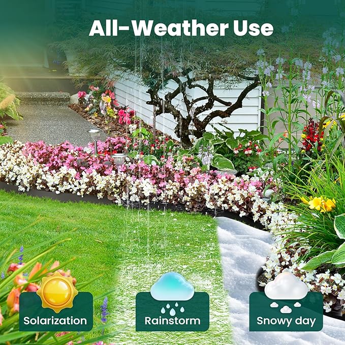Galvanized Steel Landscape Edging Metal Landscape Edging Black Steel Landscaping Metal Garden Edging Border 6 Inch Depth 40 Inch Strips 6pcs for Lawn Yard 20 Feet Total (with 6 Clips)