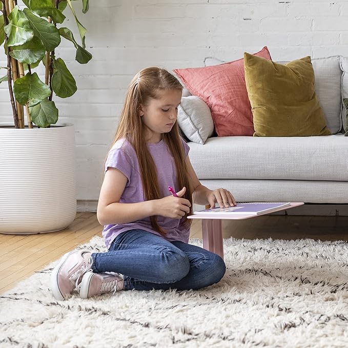 ECR4Kids The Surf Portable Lap Desk, Flexible Seating, Pink, 10-Pack