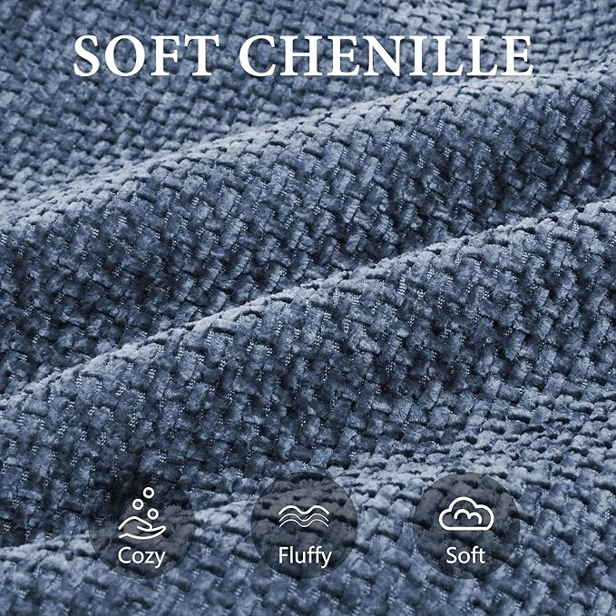 109” Curved Sectional Sofa, Chenille Fabric Modular Cloud Couch, No Assembly Required Half Moon Couch with Deep Seat, 4 Pillows for Living Room, Apartment, Bedroom