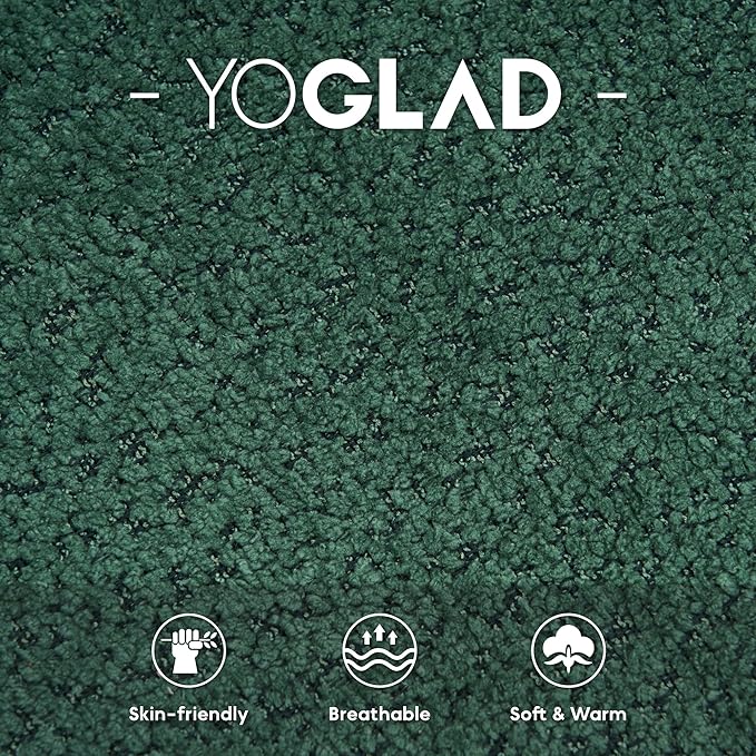 Yoglad 38.58'' Swivel Round Chair, Comfy Boucle 360° Accent Chair with Thick Cushion, Oversized Modern Single Sofa with 3 Pillows, Soft Armchair for Nursery, Living Room, Bedroom, Office (Green)