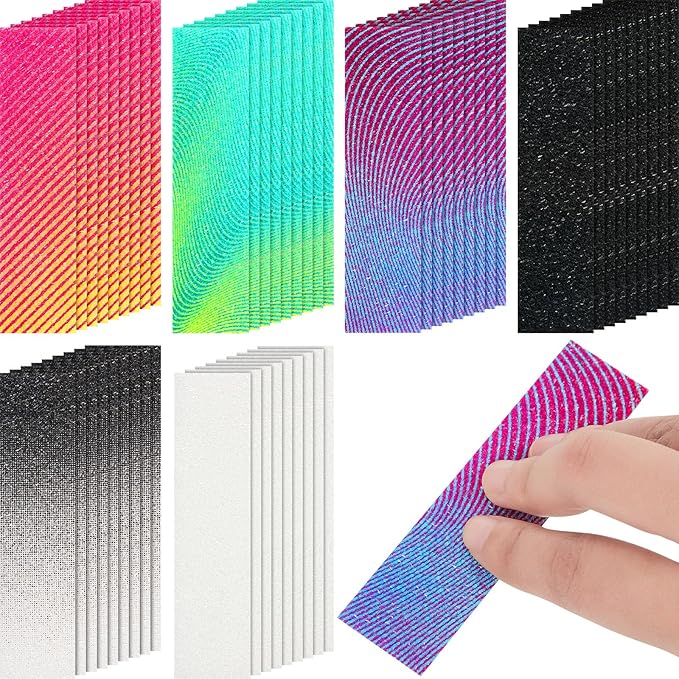Gersoniel 72 Pcs Anxiety Sensory Stickers Strips Adhesive Textured Mental Health Calm Stickers Mindfulness Fidget Decals Stress Anxiety Relief Items for Therapy Office Desk Counselor(Gradient)