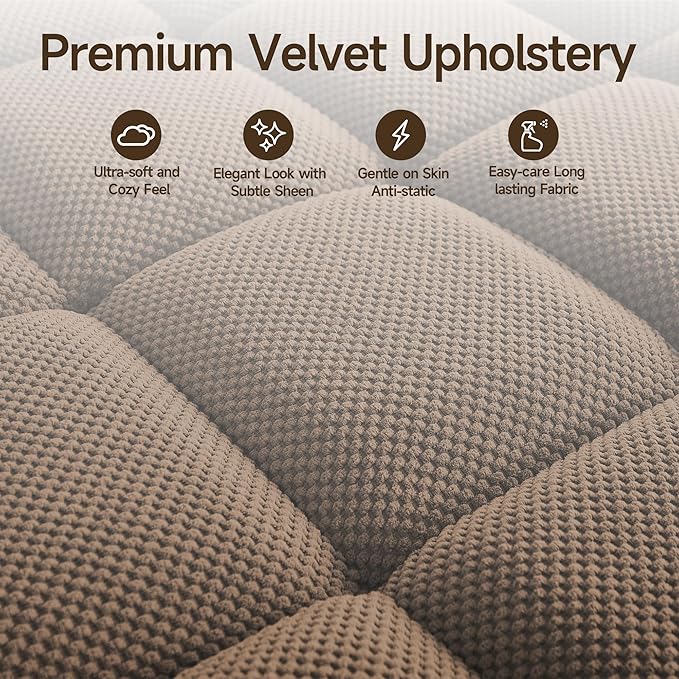 oaaktu Single Modern Comfy Upholstered Chaise Lounge Sofa Chair with Rotating Side Table,Storage,Pillow,USB Charging Ports and Adjustable Backrest Perfect for Living Room, Small Spaces (Coffee)
