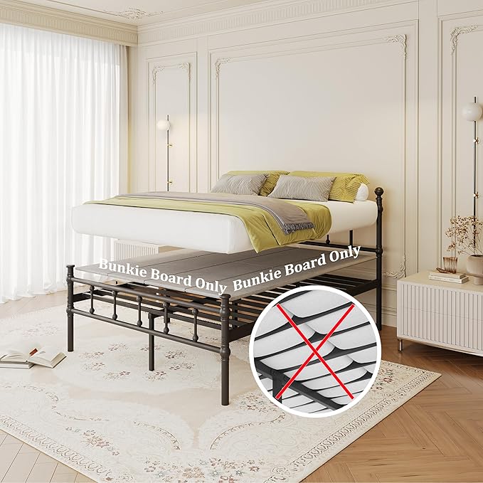 VTWAZAST Bunkie Board Full Size, Bed Support Under Mattress, Low Profile Bed Board, Light and Thin, Breathable, Noise Minimizing, Moisture Resistant Bunkie Boards