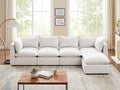 VANOMi Modular Sectional Sofa, 5 Seater Sofa with Reversible Chaise for Living Room, L Shape Sofa