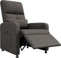 GarveeHome Power Recliner Chair, Adjustable Electric Recliner Ergonomic Overstuffed Single Sofa, Tall Back, Padded Seat, 2 Side Pockets and USB Port, Home Theater Seating for Living Room