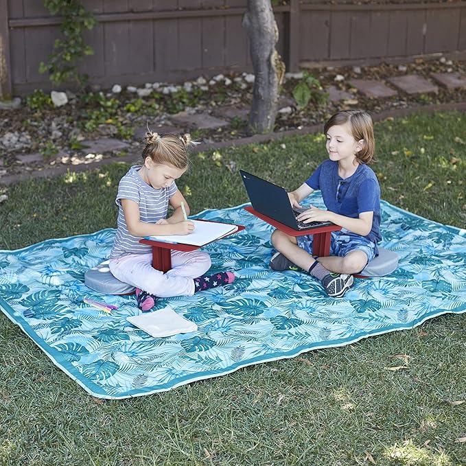 ECR4Kids The Surf Portable Lap Desk, Flexible Seating, Red, 10-Pack
