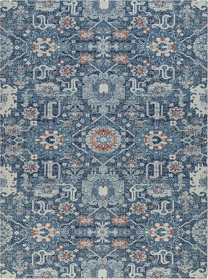 Anji Mountain Rug'd Office Chair Mat for Carpet & Hardwood Floor - Jacquard Woven Top, Anti-Slip Backing, Low Pile, Floor Protector Desk Chair Mat, Office Rugs for Rolling Chairs (36 x 48)