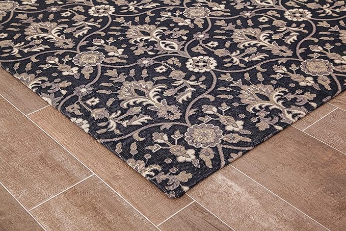Anji Mountain Rug'd Office Chair Mat for Carpet & Hardwood Floor - Jacquard Woven Top, Anti-Slip Backing, Low Pile, Floor Protector Desk Chair Mat, Office Rugs for Rolling Chairs (36 x 48)